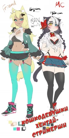 Кошкодевушки Хентай-стримерши (Полная версия) (Cat Girl Hentai Streamers)